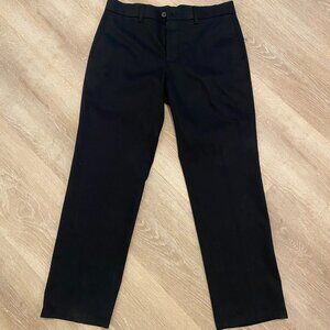 Haggar Mens Black Slack Dress Pant. Cotton and Polyester.